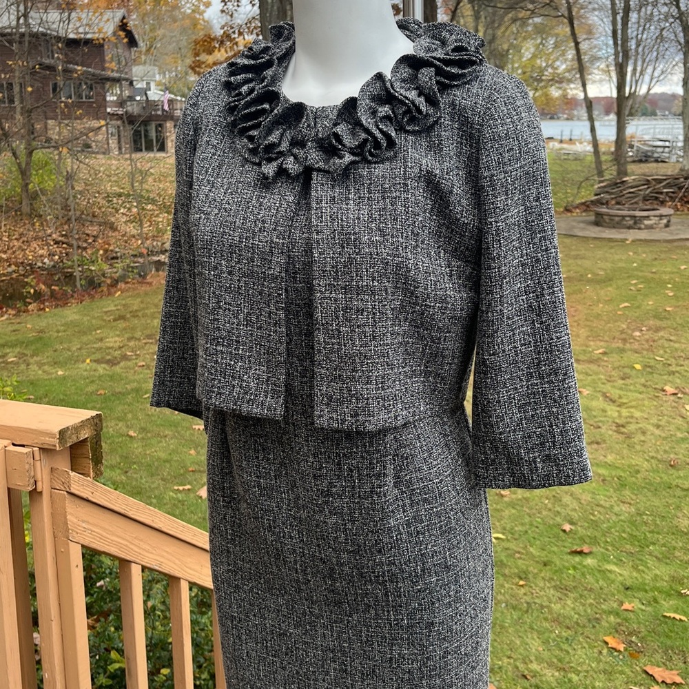 Vintage 90’s Danny & Nicole retro sheath dress w/cropped jacket 6P-8P - Picture 2 of 14